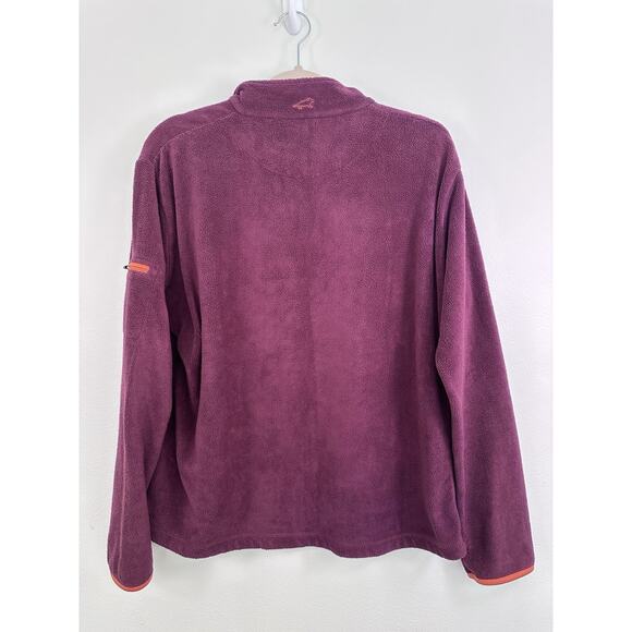 HORNY TOAD 1/4 Zip Fleece Jacket Sz XL Burgundy Orange Daphne Pullover Gorpcore - Picture 9 of 9
